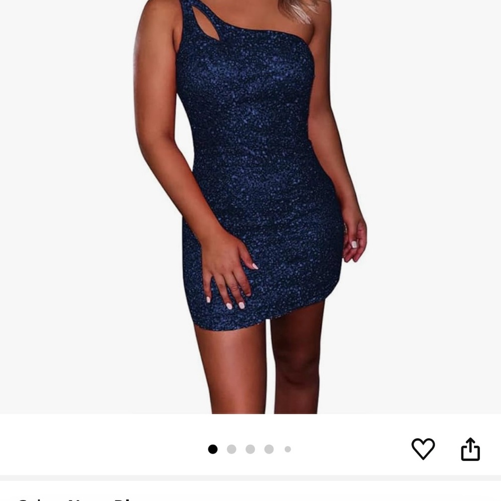 Sparkling Navy Blue Dress